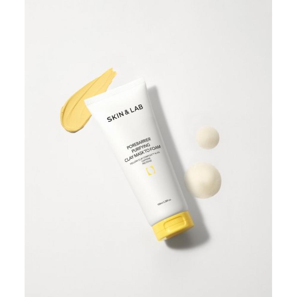 SkiN N Lab purifyiNg Clay Mask To Foam 100ml FREE