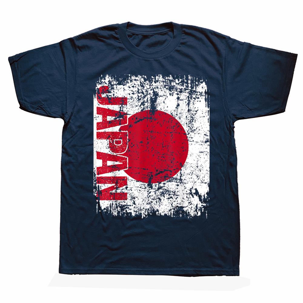Funny JAPAN JAPANESE Flag Vintage T Shirts Summer Graphic Cotton Streetwear Short Sleeve Birthday Gifts T-shirt Mens Clothing