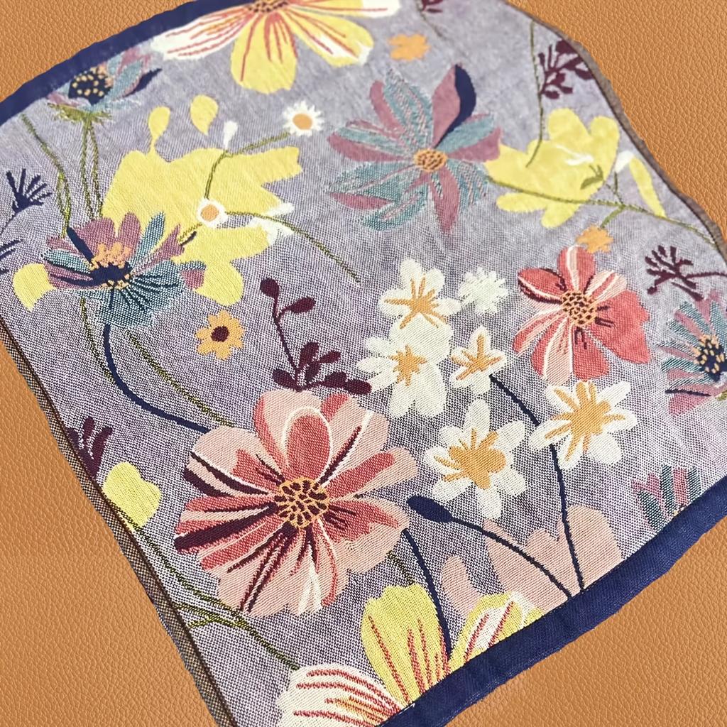 Bohemian Polyester Blend Face Washing Towels No-Fluff, For Home Thanksgiving Decor, Home Towels | Floral Towels Bathroom