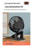 USB Rechargeable Mini Stroller Clip Fan: Portable Outdoor Fan