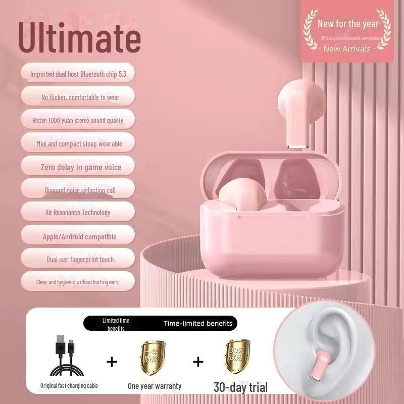 

«Беспроводная гарнитура Bluetooth 2024 года для женщин — длительное время работы от аккумулятора» Ultimate Edition белый