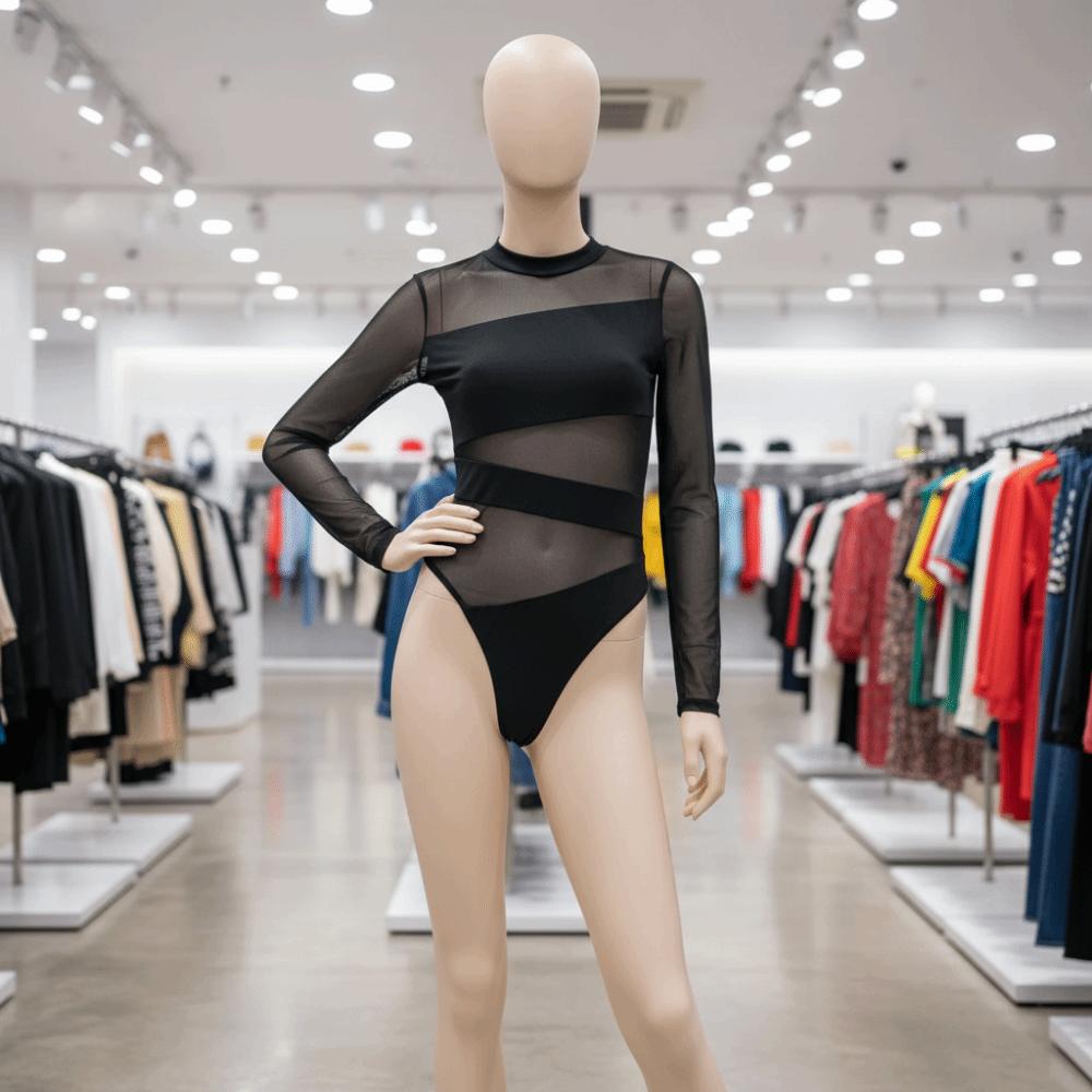 High Waist Mesh Thin Shapewear Seamless Underwear for Women Long Sleeve Lace Jumpsuit  Gifts