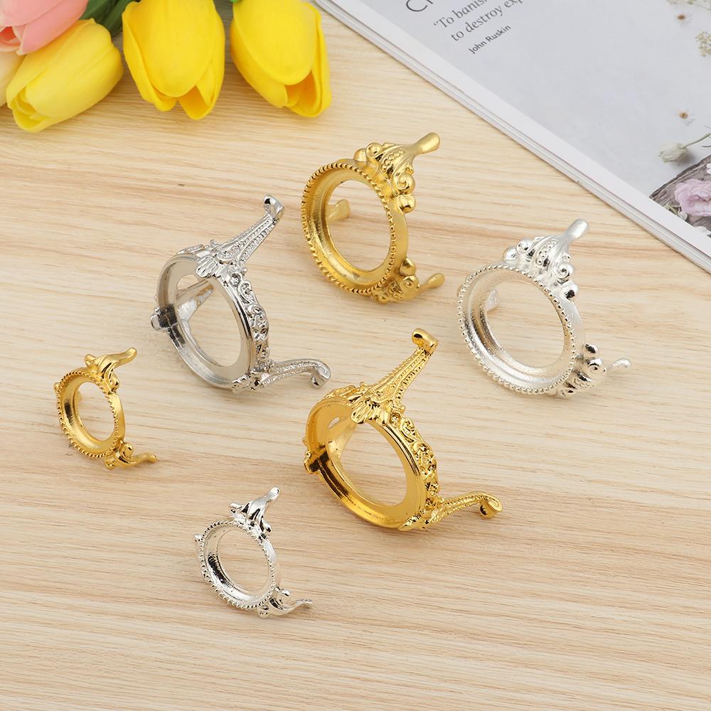 Desktop Crystal Ball Holder Ornaments Egg Support Metal Display Stand Glass Sphere Base Office Decor European Style Holder