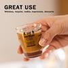 Scale Coffee  Cup Shot Glass, BPA-Free Premium Liquid Heavy Glass, Espresso Measuring Cups, Glass Measuring Baking Cups