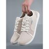 Men's Shoes and Sports Shoes Wide Toe Barefoot Casual Plus Size Wide Last Fashionable Canvas Black Flat Bottomed Board Shoes