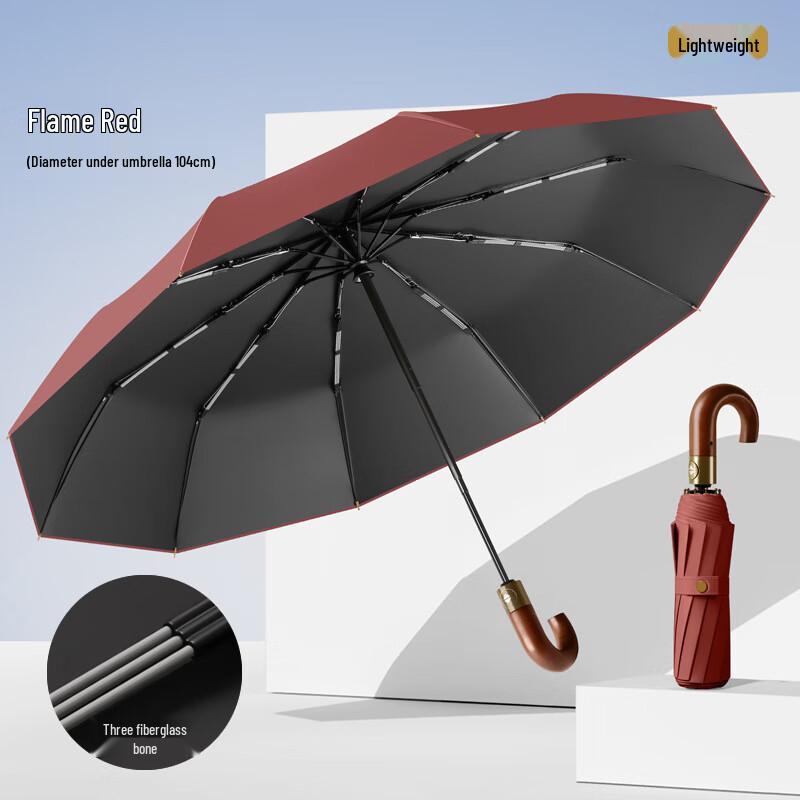 Xinyuxuan Wooden Handle Folding Umbrella