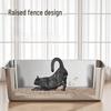 Large Stainless Steel Top-Entry Cat Litter Box with Anti-Splash Design and Deodorizing Features
