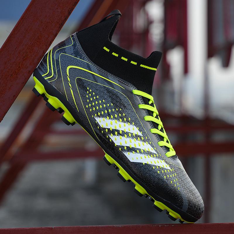 Grenzüberschreitende verschleißfeste Fußballschuhe Jungen und Mädchen Studenten AG Länge gebrochen TF Stollen Jugendlicher Erwachsener Rasen Trainingsschuhe