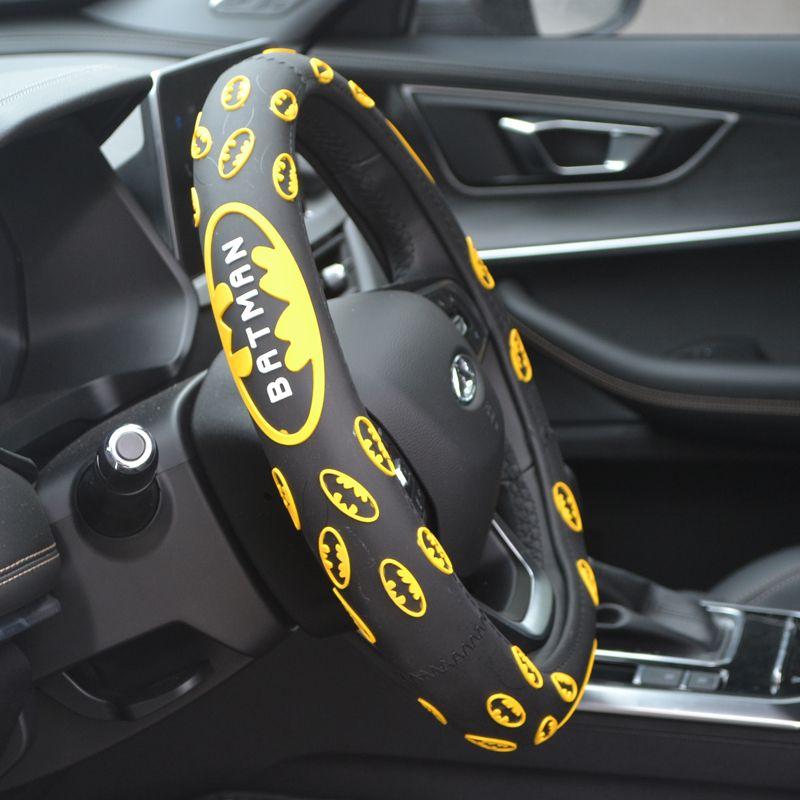 

South Korea Car Steering Wheel Cover Trendy Stylish Volkswagen Sagitar Handle Cover Marvel Batman Car Supplies Non Slip Summer Default