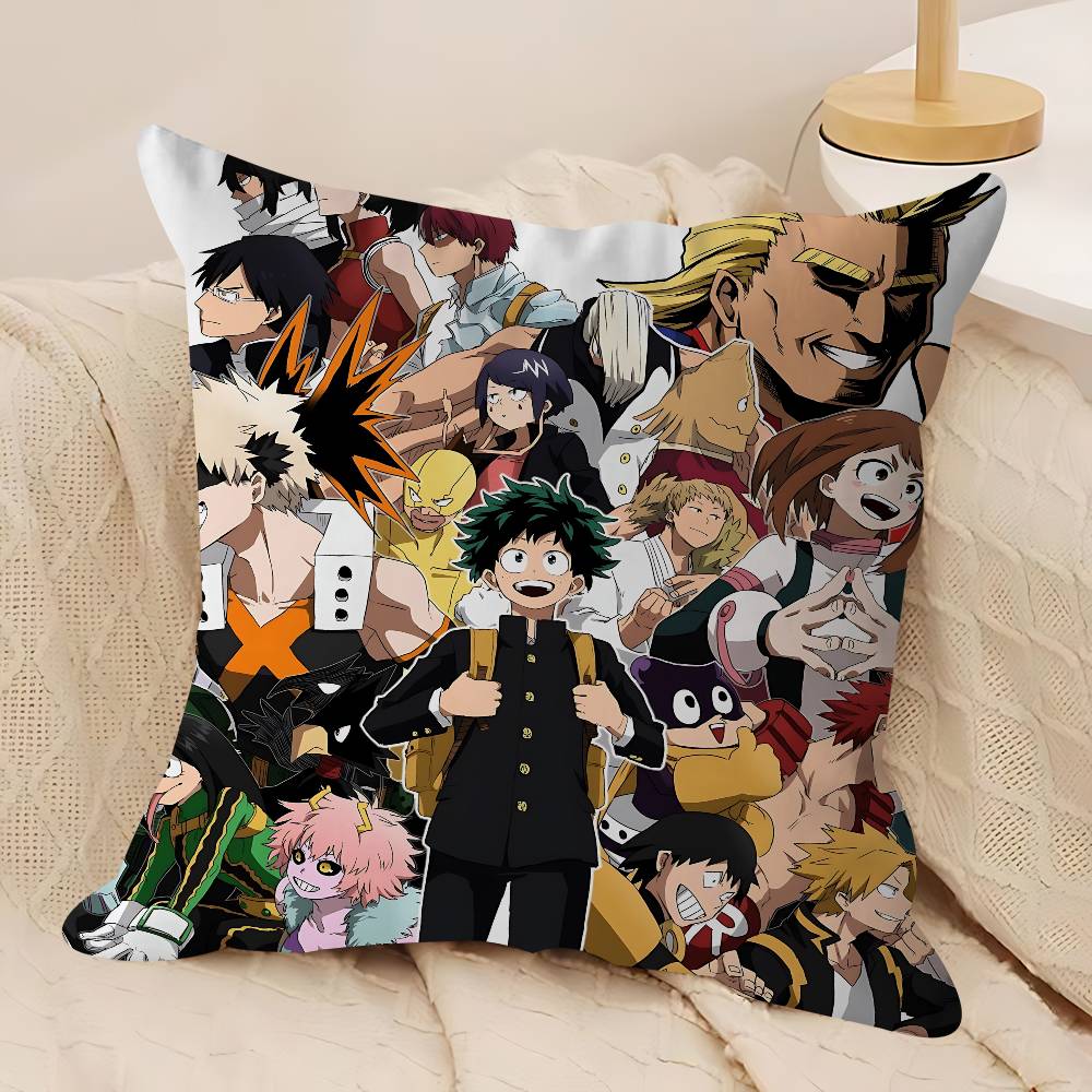 My Hero A-Academia Office Cushion Pillowcase Car Cushion Cover45X45CM Lumbar Pillowcase Sofa Pillowcover