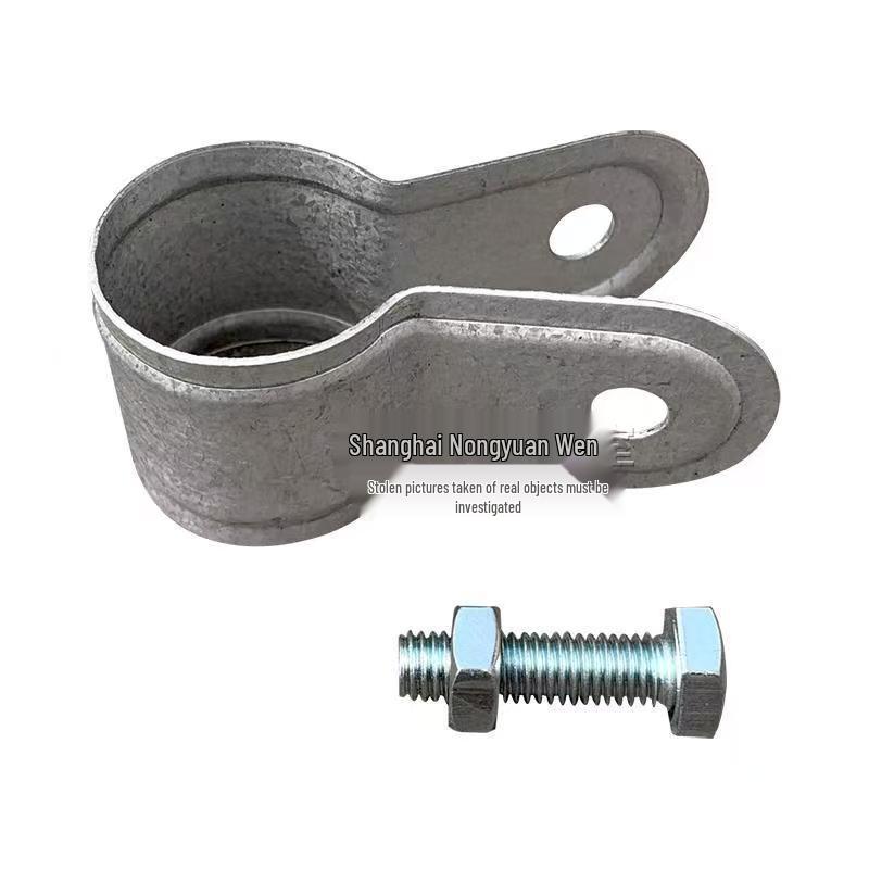 Galvanized Pipe Bracket Clamp for Greenhouse Frame: Duckbill Clip, Door Header, Hoop Connector, Flat Head Reducer