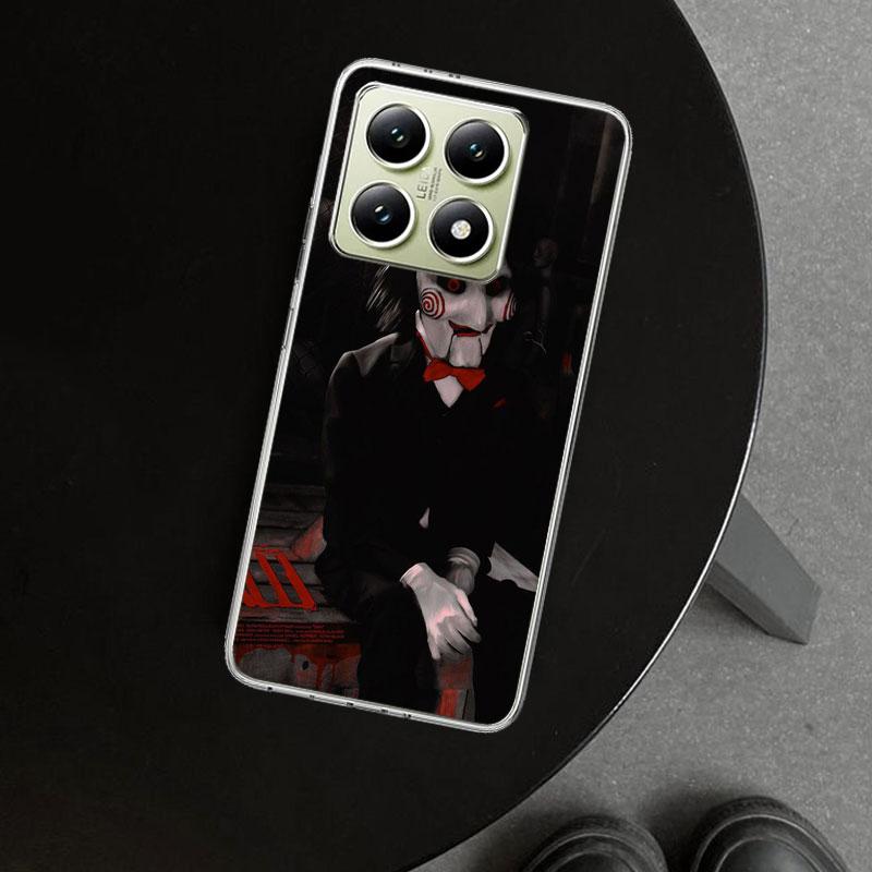 The Jigsaw Killer Horror Phone Case Cover for Xiaomi Redmi Note 15 14 13 12 11 Pro Plus 14S 12S 11S 11T 11E 10S 10 Customized Fu