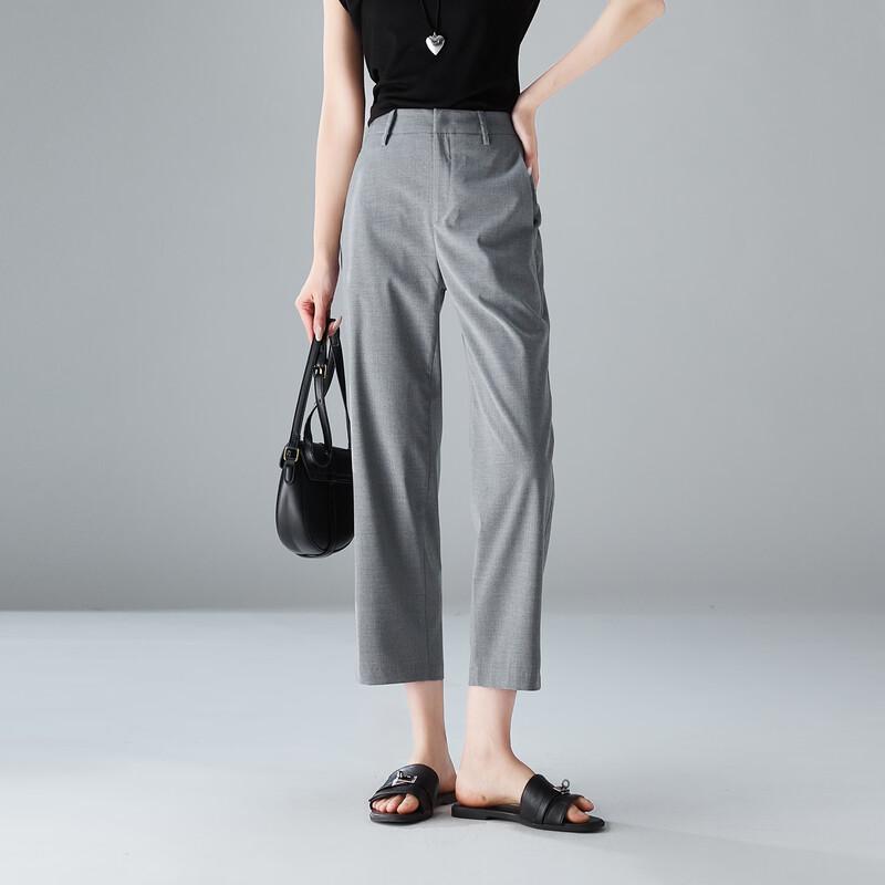 SOFSIL Women's Cropped Straight-Leg Suit Pants