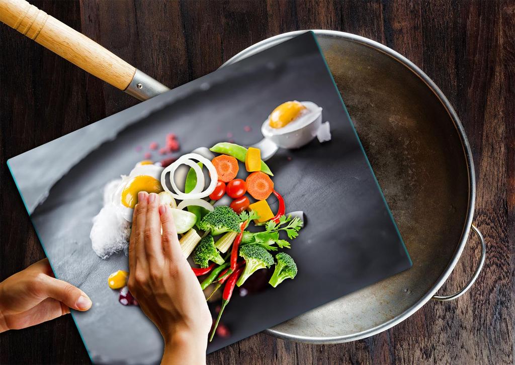 Glass Plate Cutting Board 52X40 Kitchen