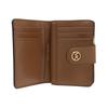 MICHAEL KORS Logo Bifold Design Fabric Wallet Women's Brown