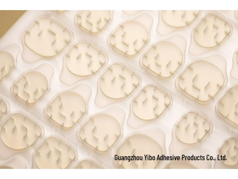Ultra-Thin Three-Color Jelly Glue: Removable, Non-Damaging, and Super Sticky Nail Art Adhesive 24 capsules