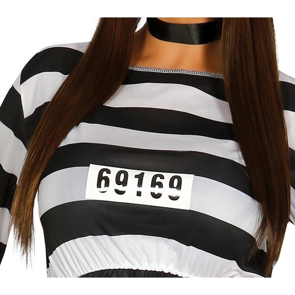 Fiestas Guirca Womens/Ladies Prisoner Costume Set