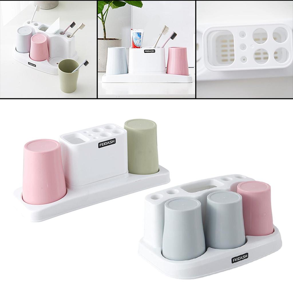 Toothbrush Cup Holder, Toothpaste Stand Rack Detachable Electric Toothbrush Holder Save Space