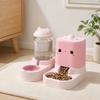 jijijing 2Pcs/Set Automatic Pet Feeders, Cat Food Feeder And Water Dispenser, Large Capacity Dispenser for Indoor Cats