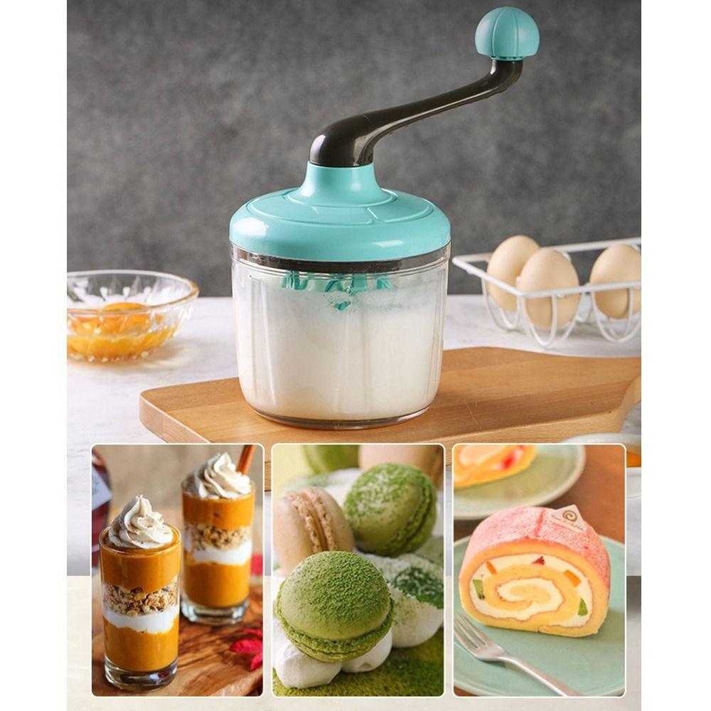 Rutschfester Ergonomischer Manueller Schneebesen Leichtgewichtiger Halbautomatischer Mixer Handgekurbelter Schläger Eischnee Sahne