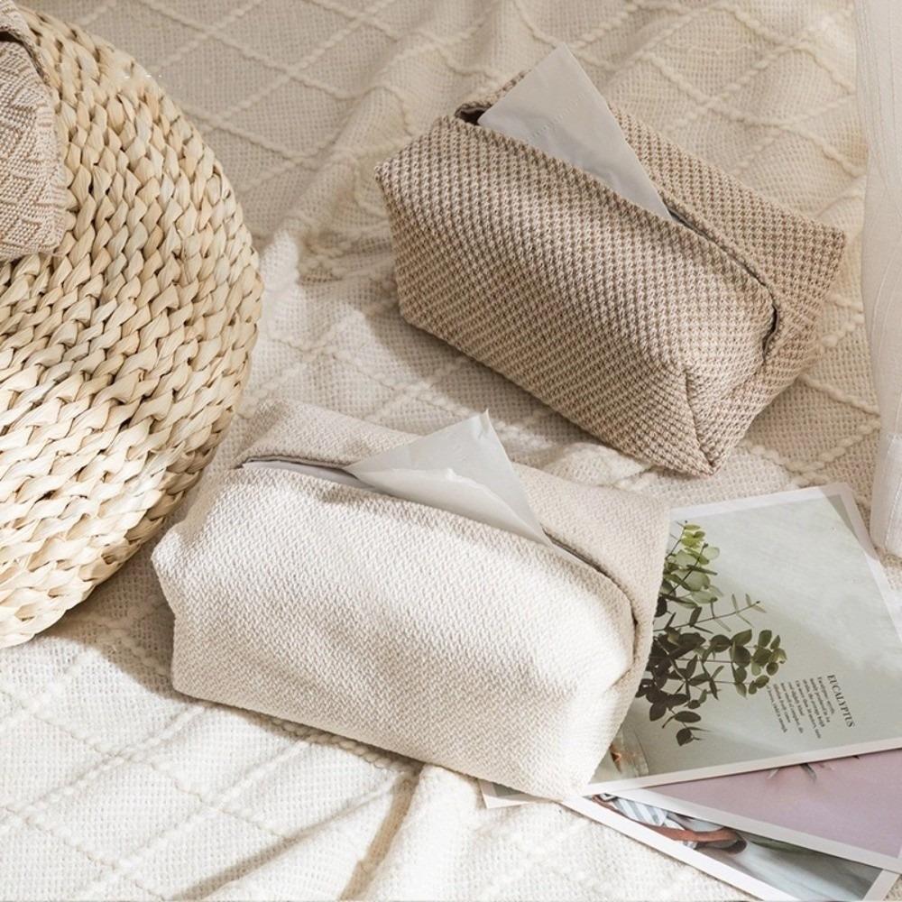 Japanese-Style Napkin Holder Rectangular Tissue Boxes Simple Napkin Storage Box  Room