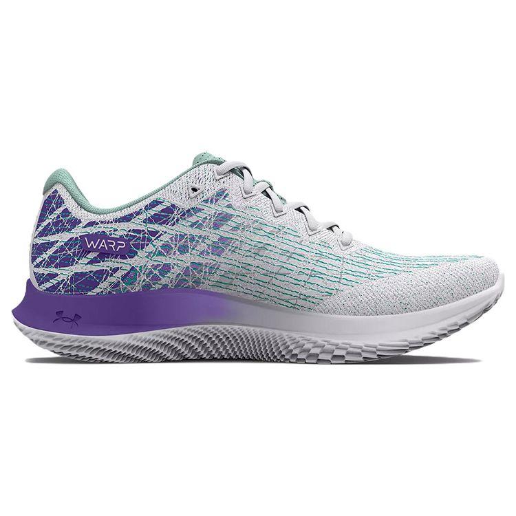 Under Armour Flow Velociti Wind 2 Comfortable Fabric Low-Top Casual Running Shoes Women Sneaker White Purple 3025662-102
