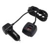 Fast Charging USB Car Charger 60W 4 Port QC3.0 Multifunctional for Phone Front Rear Seat