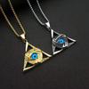 Bijoux Européens et Américains, Collier Homme, Pendentif Œil du Diable Triangulaire 2026.