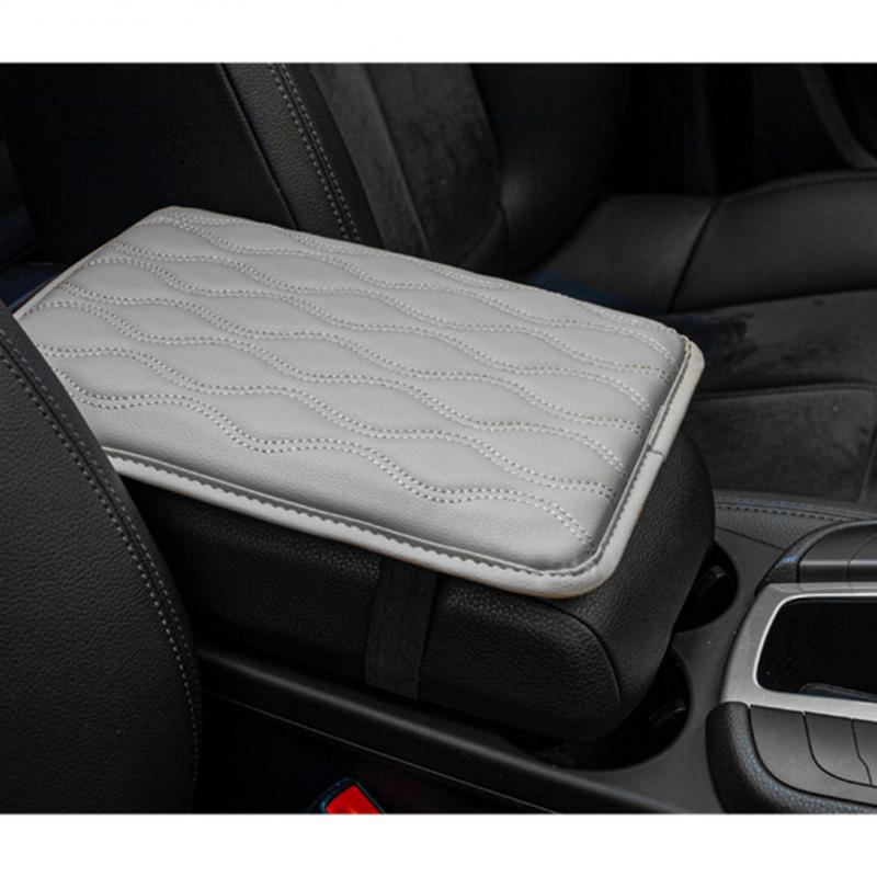 Car Armrest Box Pad Leather Waterproof Center Console Arm Rest Cushion Pads  Cover For SUV/Truck/Vehicle Car Accessories