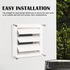 Grille Covers Exhaust Vent Cover Plastic Material Air Shutter Vents Ventilation Grill  For Walls