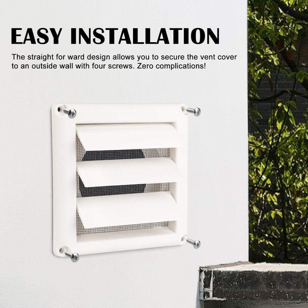 Plastic Material Exhaust Vent Cover Grille Covers Ventilation Grill Air Shutter Vents  For Walls