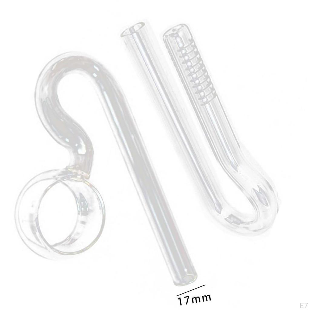 Aquarium Glass Lily Pipe Fish Tank Filter Inflow/outflow Skimmer Surface Clear