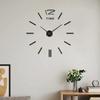 Wall Mount Clock Battery Powered 3D Digital Display Silent Sweep Movement Luminous Wall Clock for Living Room
