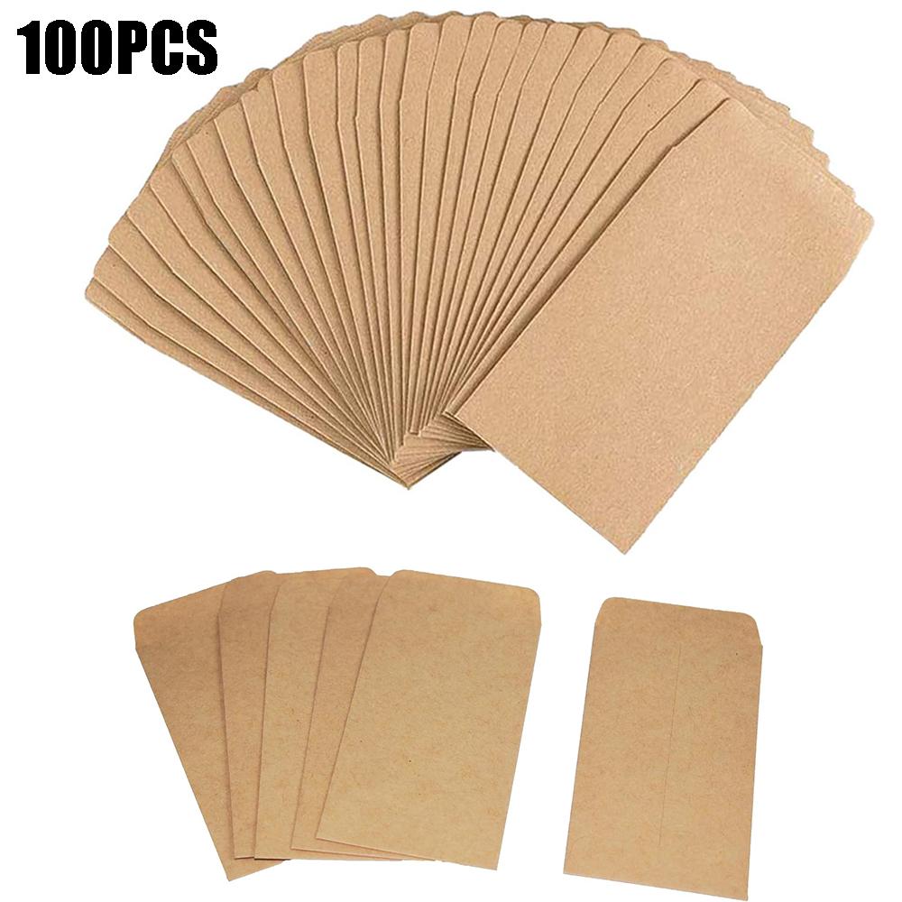 

100/200 шт. Конверты для семян оптом 6x10 см Пакеты для семян Конверты Подарочные Маленькие бумажные конверты для монет Закрывающиеся Органайзер для семян Хранение