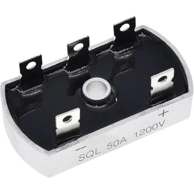 1pc SQL50A1200V Aluminum Metal Case 3 Phase Diode Bridge Rectifier 50Amp Fast Recovery Rectifiers Diodes Kits