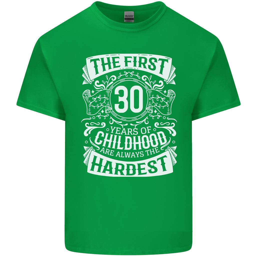 First 30 Years of Childhood Funny 30th Birthday Unisexs Light Cotton TShirt