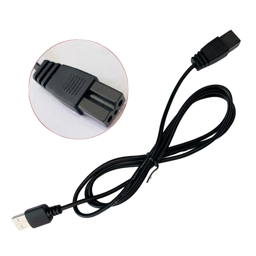 1ks USB nabíjecí kabel pro bazénový vysavač Černý gumový náhradní kabel Pro Lay-Z-Spa Bestway Zahradní příslušenství 5V 120cm