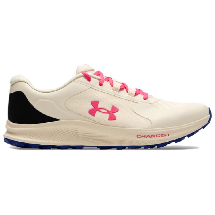 Under Armour Charged Bandit Trail 3 Fashionable Comfortable Breathable Low-Top Running Shoes Men Sneaker Butter White 6007221-142