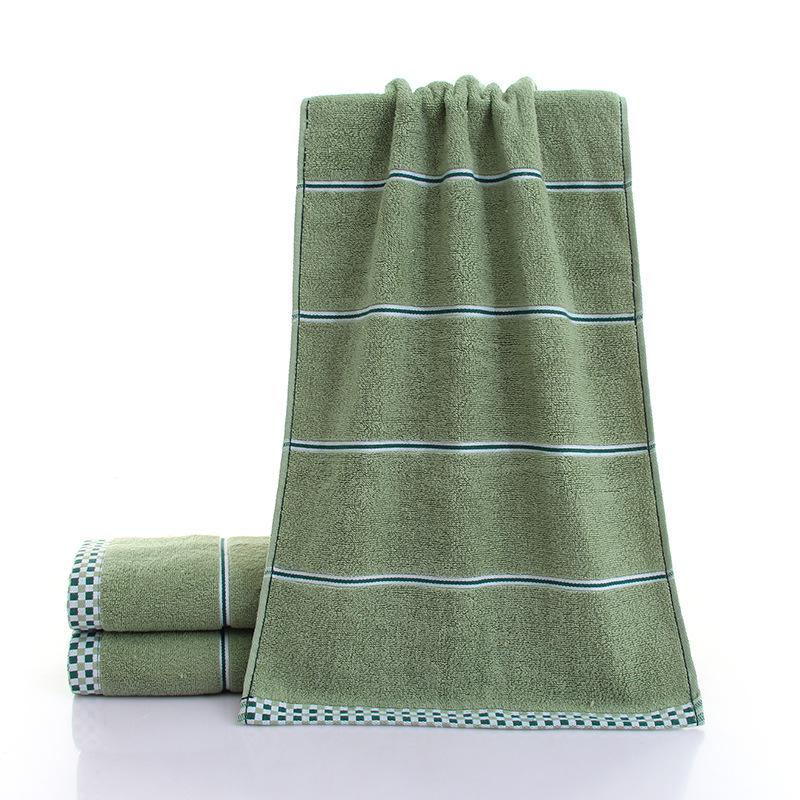 All-Cotton Three-Section Adult Face Towel - Thick Student Washcloth with Optional Logo