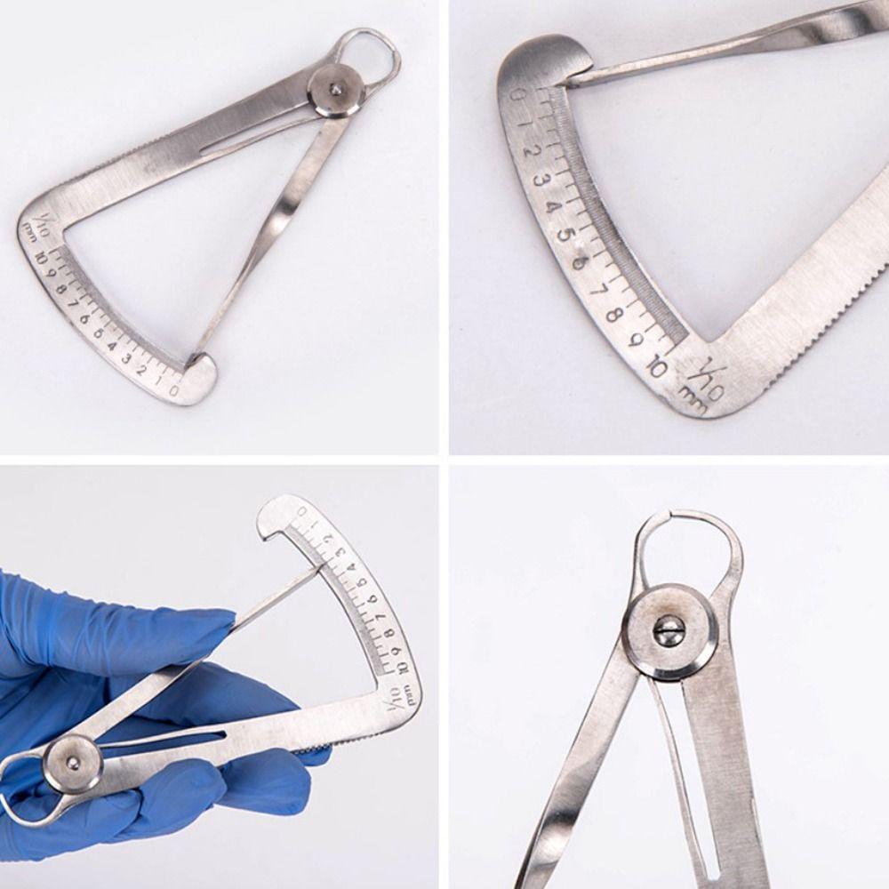 Ruler Wax Thickness Measurement Dental Caliper Dental Lab Tool for Metal/Wax Dentist Gauge Caliper