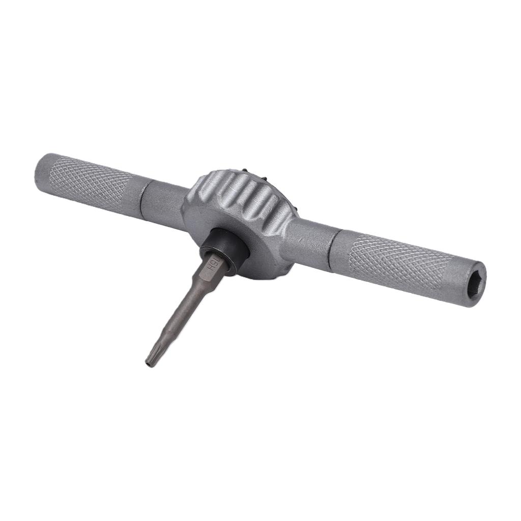 T Handle Ratchet Screwdriver Set with 100mm Extension Bar 72 Tooth Alloy Steel Magnetic Screwdriver Set