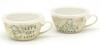 Disney the Soup Cup Pair Tableware for 2 with Dishwasher Microwave 100 Acre Miscellaneous Made In "Winnie Pooh" Set, People, Approx. 310ml, Lid, Safe,