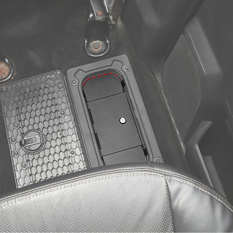 Rear Seat Storage Compartment Safety Box With Key Lock For Dodge RAM 2009-2018 Interior Stowing Tidying Accessories