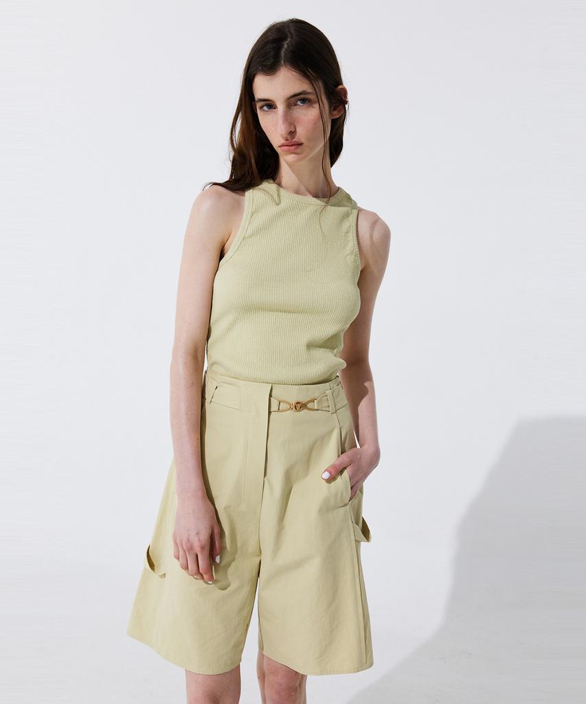 WNDERKAMMER Back Cut-Out Sleeveless_Light Green