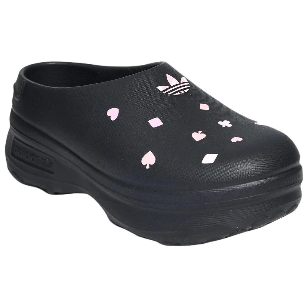 Adidas Originals × Disney Adifom Stan Mule Comfortable Versatile Cheshire Cat Chef Shoes Women Shoes Black KH5901