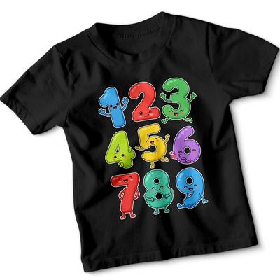Journée Ludique des Chiffres Journée Maths Comptage Éducation Enfants T-Shirt Garçons Filles