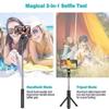 Wireless Selfie Stick Tripod Stand Bluetooth Remote Extendable Tripod for iPhone Android Mobile Phone Tiktok Live Streaming