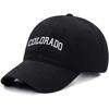 Cappellino da baseball unisex in morbido cotone con ricamo LETTERA COLORADO Regolabile Unisex Cappellini Sportivi Casual per Donne Uomini