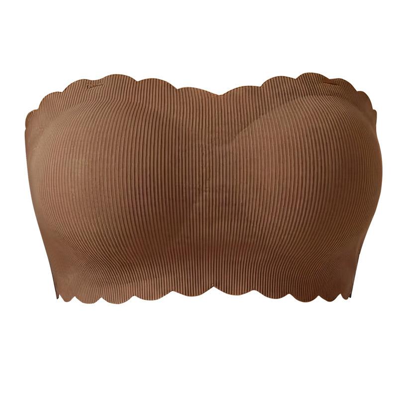 

Non-slip bra wavy edge seamless tube top gathered XXL