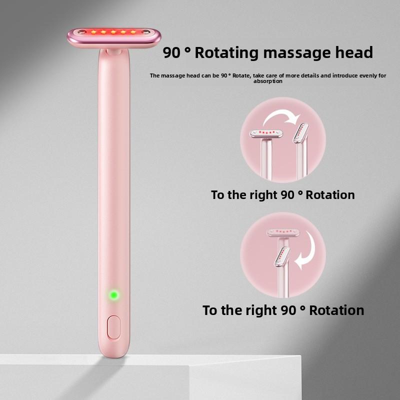Elektrischer Fairy Stick Introducer EMS Mikrostrom-Lift-Massagegerät Farblicht Kleines Eisen-Augen-Schönheitsinstrument